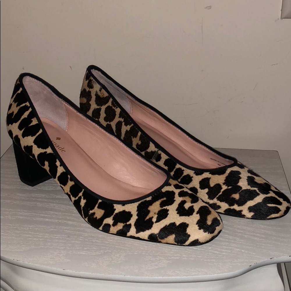 Kate spade leopard heels